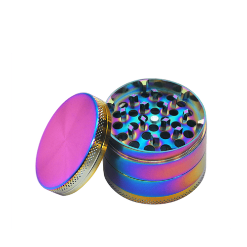 Waxmaid 4-Piece Rainbow Dry Herb Grinder 50mm