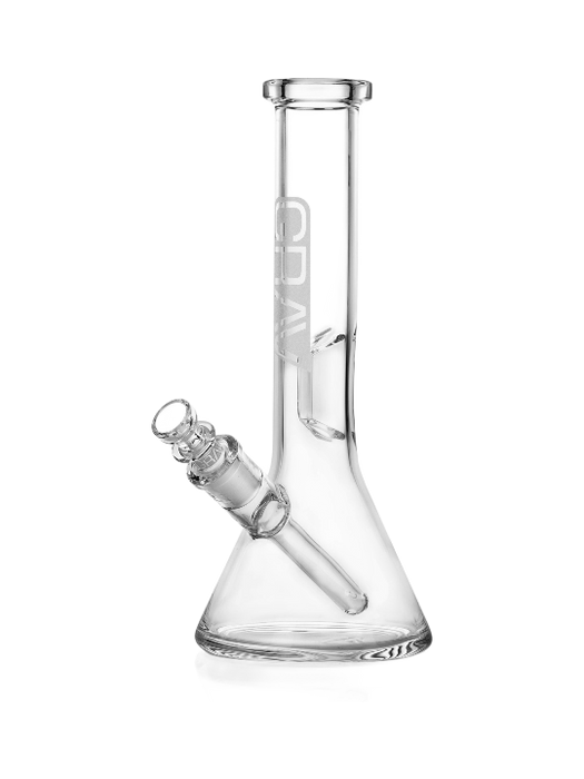 GRAV® Small, Clear Beaker Base Water Pipe