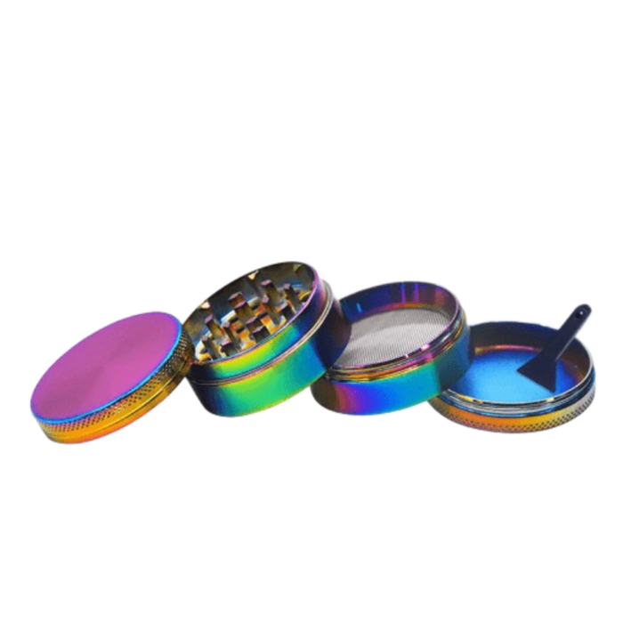 Waxmaid 4-Piece Rainbow Dry Herb Grinder 50mm