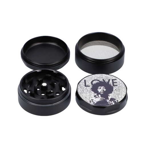 Jimi Hendrix Love 55mm 4-Piece Grinder