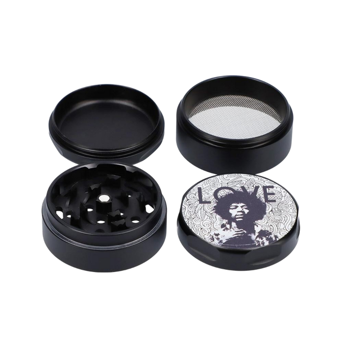 Jimi Hendrix Love 55mm 4-Piece Grinder