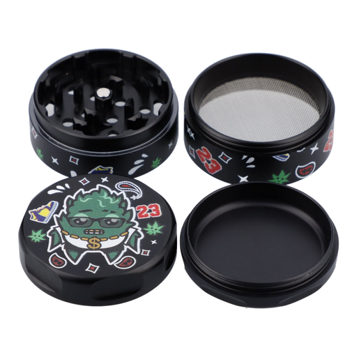 55mm OG Kush 3 Stage Grinder - Black