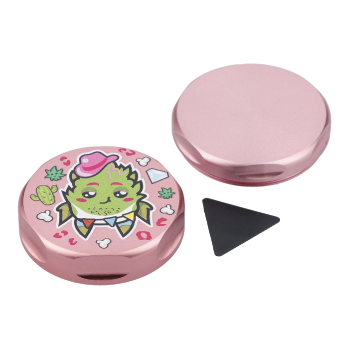 55mm Pink Kush 3 Stage Grinder - Pink