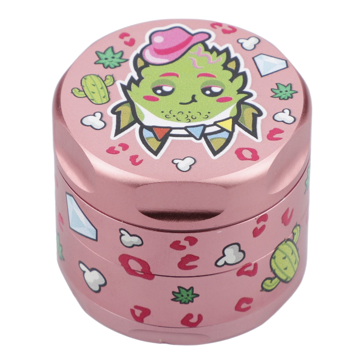 55mm Pink Kush 3 Stage Grinder - Pink