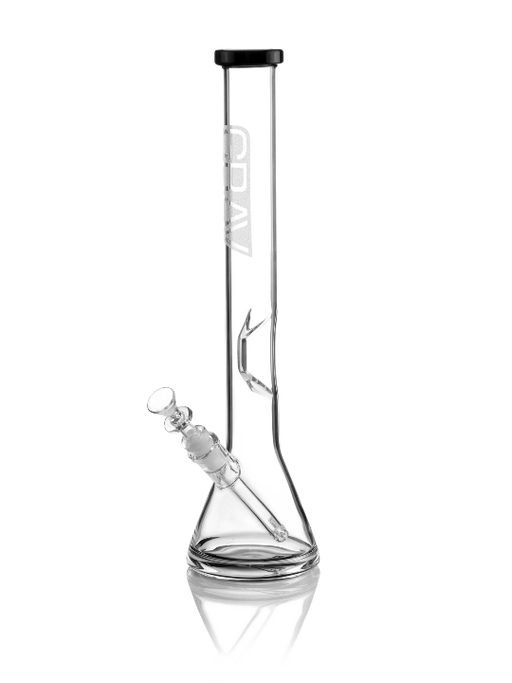 GRAV® Large, Black Accent Beaker Base Water Pipe