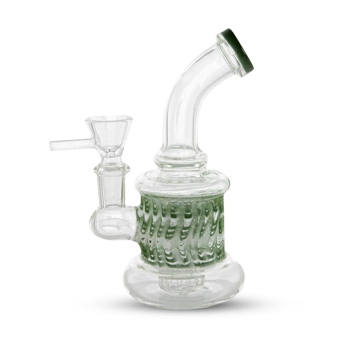 Custom Glass Water Pipe - 6" - Rasta