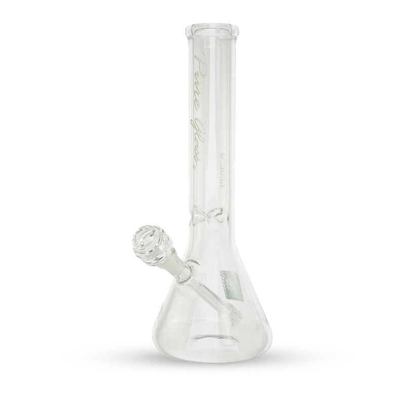 Pure Glass - 12" - Grid Gatling Beaker - Female - Clear (WPPU-05793)