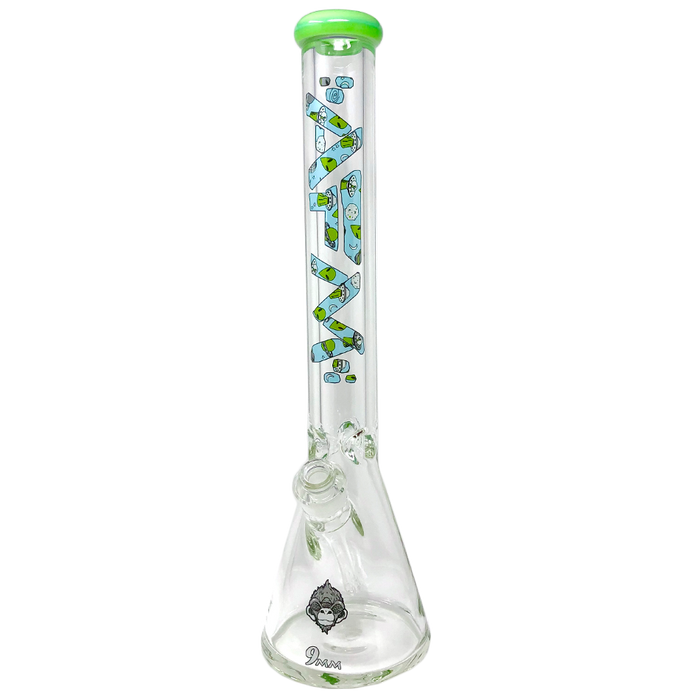 The Green Alien 9mm Beaker - 18"