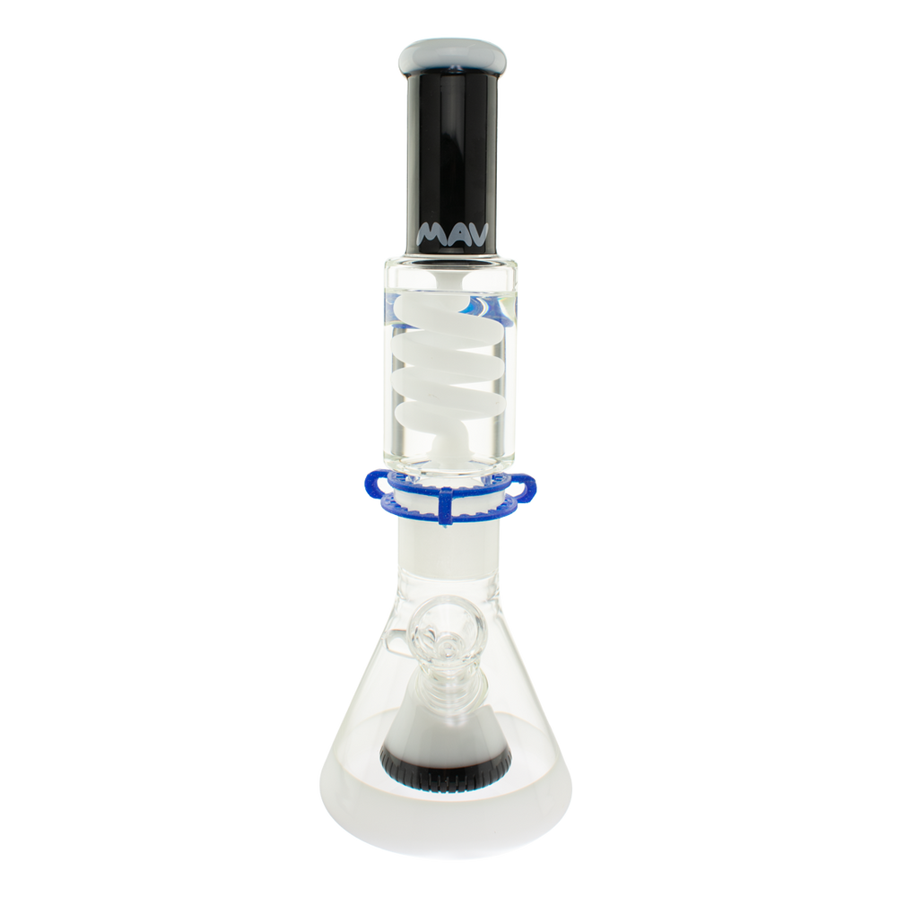 Black and White Slitted Pyramid Beaker Freezable Coil System