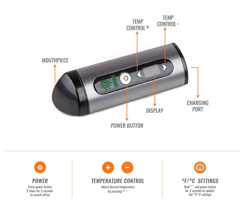 Drought Dry Herb Vaporizer Kit - SILVER