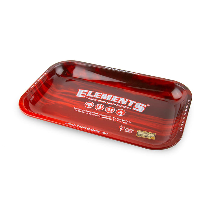 Elements Rolling Tray Red