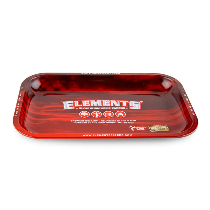 Elements Rolling Tray Red