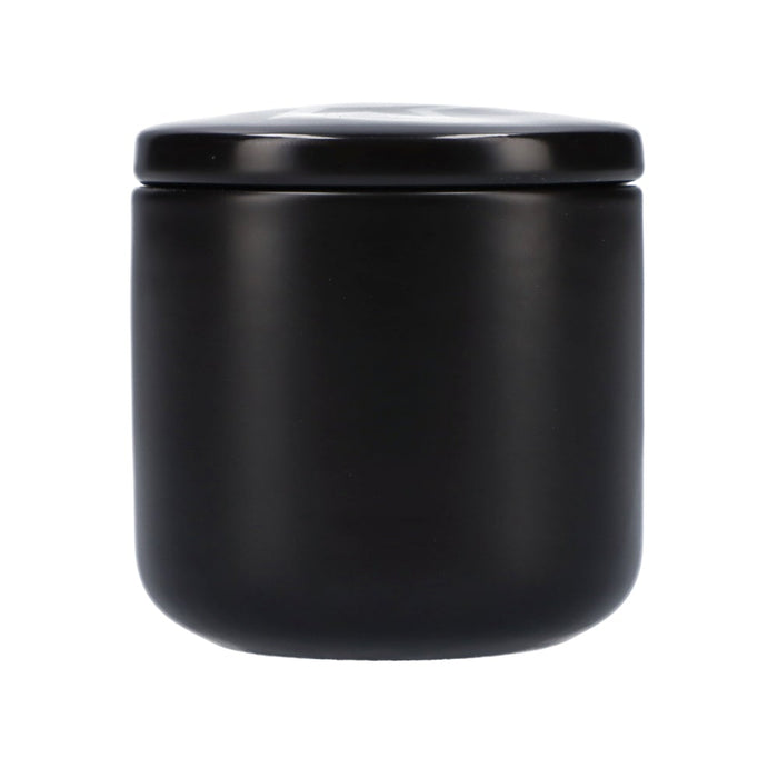 Famous-Stash Jar with Ceramic Lid-Black-Small 200ml