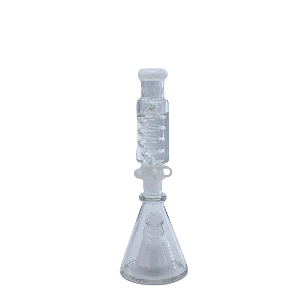 mini white Slitted Pyramid Beaker Freezable Coil System