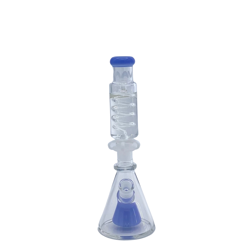 Mini Lavender Slitted Pyramid Beaker Freezable Coil System