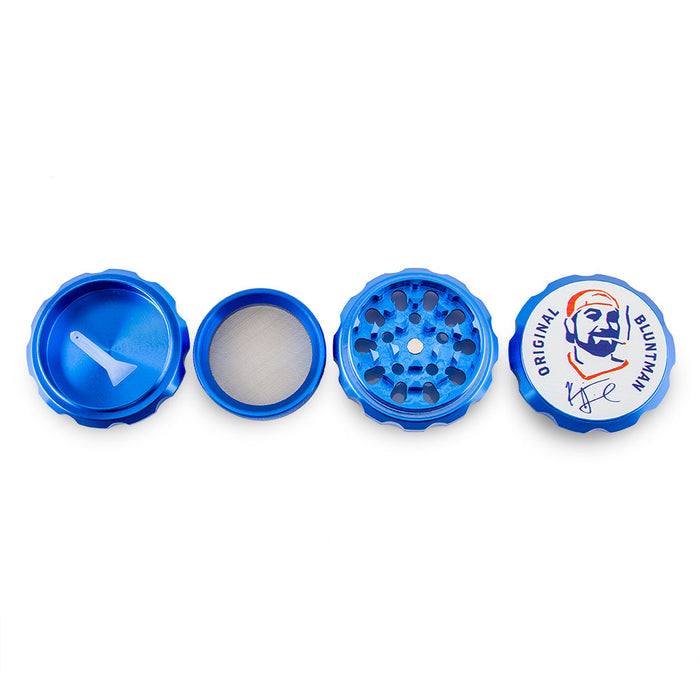 Famous Brandz Grinder - Jay & Silent Secret Stash Bob Bluntman - 63mm - Blue