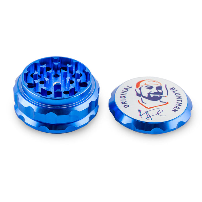 Famous Brandz Grinder - Jay & Silent Secret Stash Bob Bluntman - 63mm - Blue