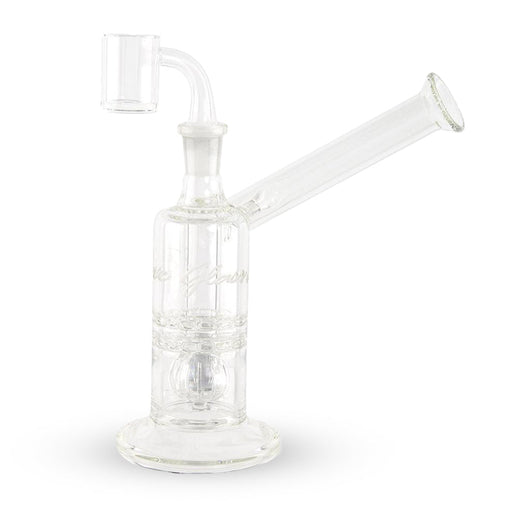 Pure Glass - 8" - Mini Torus Sidecar - Straight - Female - Clear (WPPU-05951)