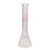 EG Glass 15" Cross Decal Beaker Water Pipe - Transparent Pink