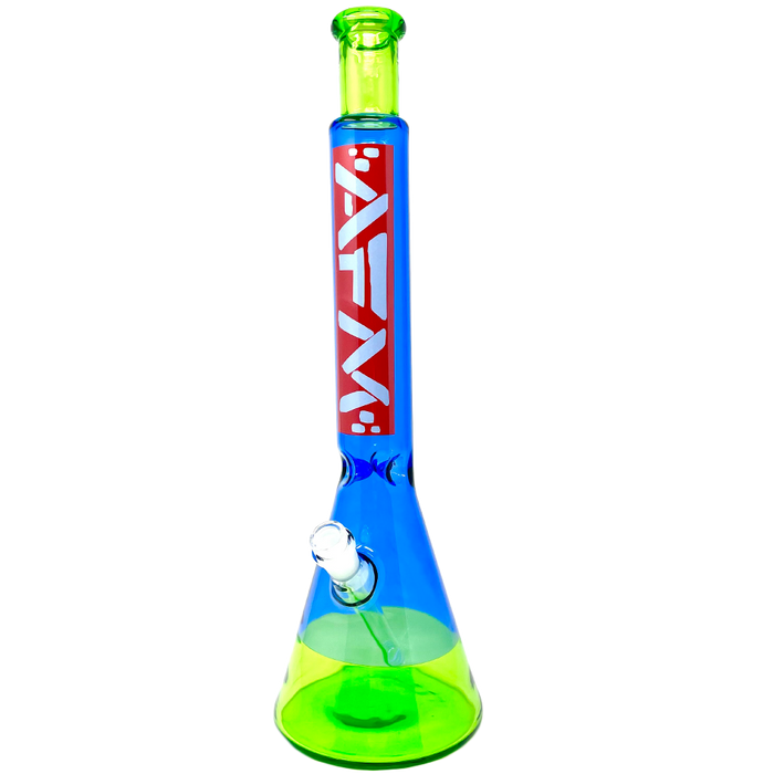 Red Label Quasar Beaker 18" - Blue/Lime