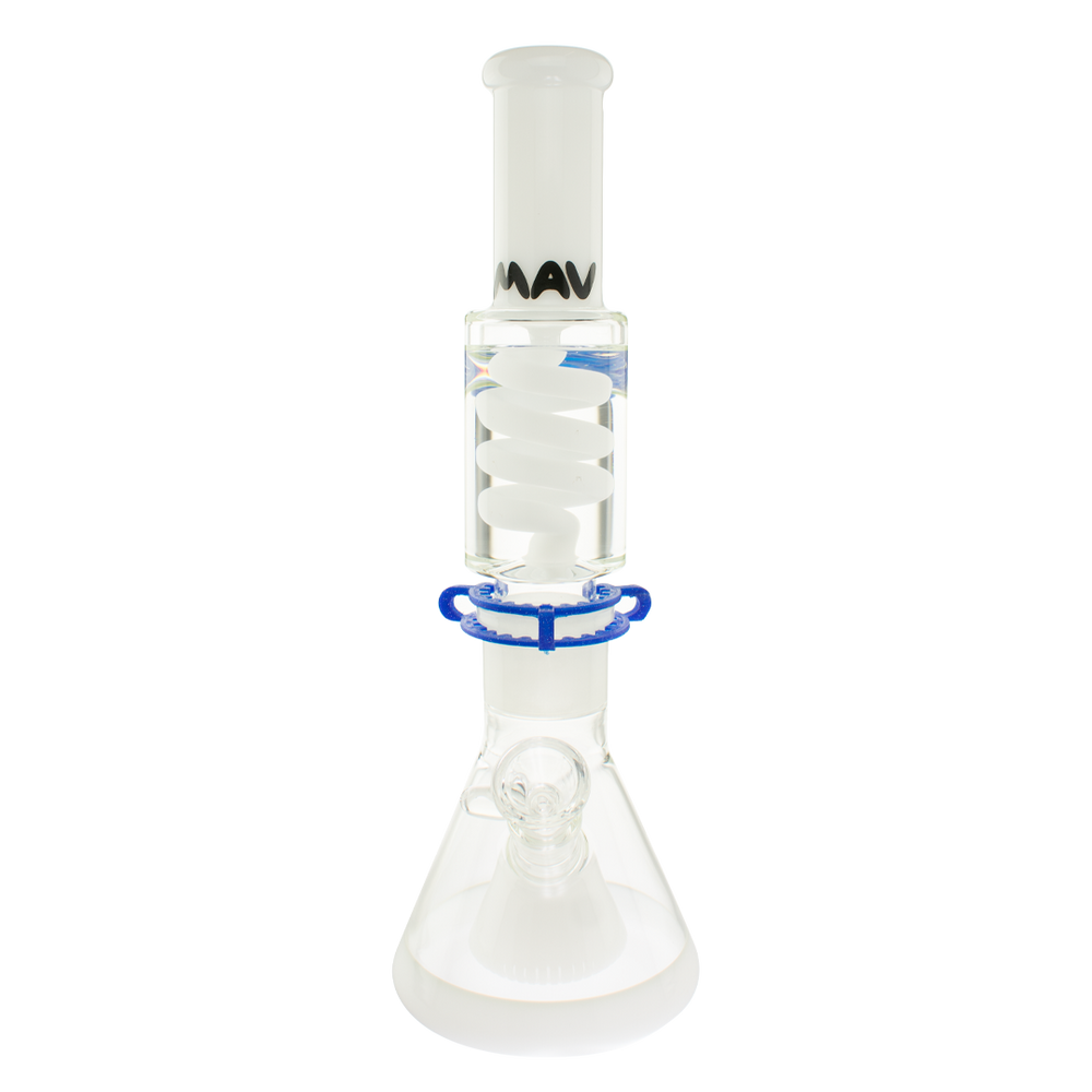 White Slitted Pyramid Beaker Freezable Coil System