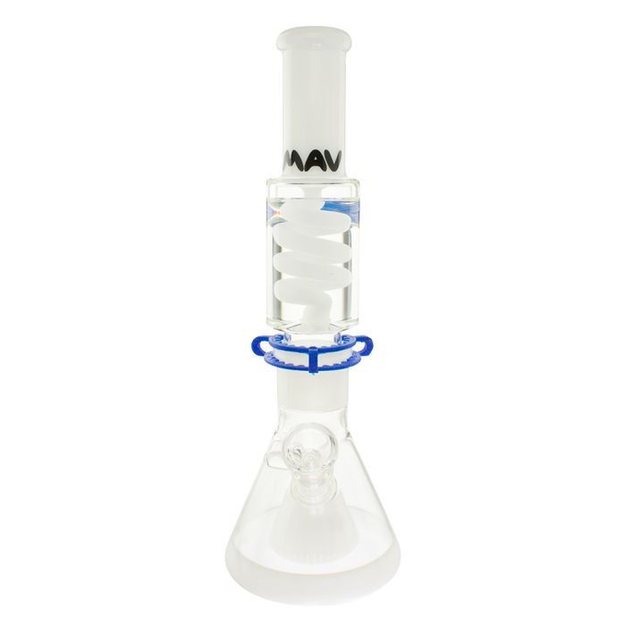 White Slitted Pyramid Beaker Freezable Coil System