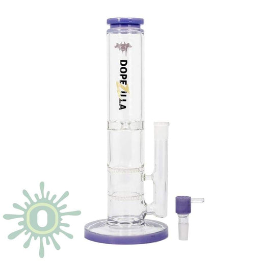 Dopezilla Water Pipe - Cerberus - 12" - Milky Purple