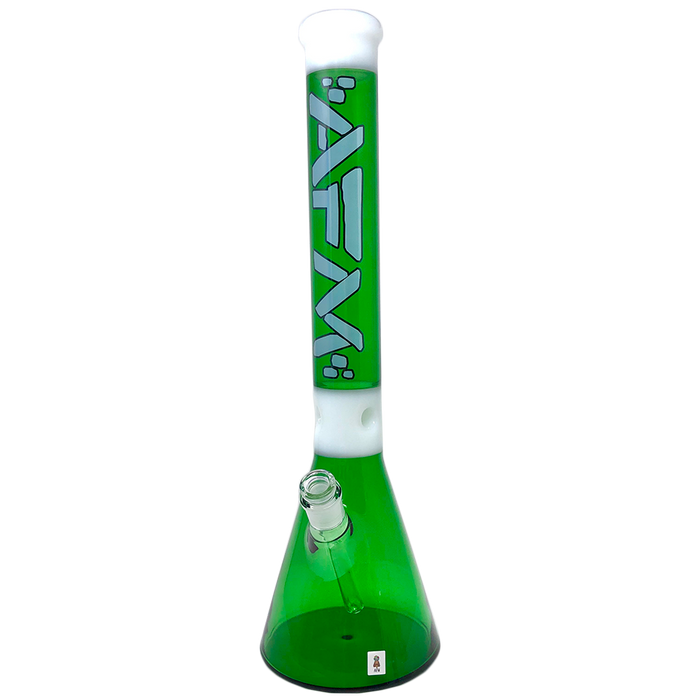 The Quasar Beaker 18" - Full Color White/Green