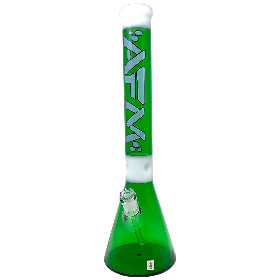 The Quasar Beaker 18" - Full Color White/Green